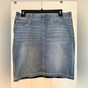 Liverpool Blue Denim Mini Skirt
